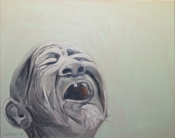 Immer nie in China, oil on canvas 100x80cm , 2009